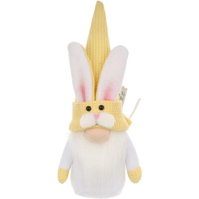 8. YELLOW BUNNY 20CM WITH GIFT BAG SPRING DECORATION