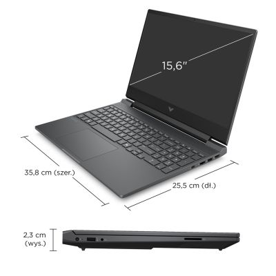 6. HP Victus 15-fb3231nw Ryzen 7 7445HS 15.6"FHD IPS 144Hz 300nits AG 16GB DDR5 5600 SSD512 RTX4050_6GB Cam 720p 70Wh Win11 Gray 2Y