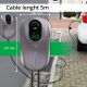 16. Qoltec EV Charging Station 2in1 Type2 22kW Wi-fi LCD RFID 3 Phase Wallbox 5m