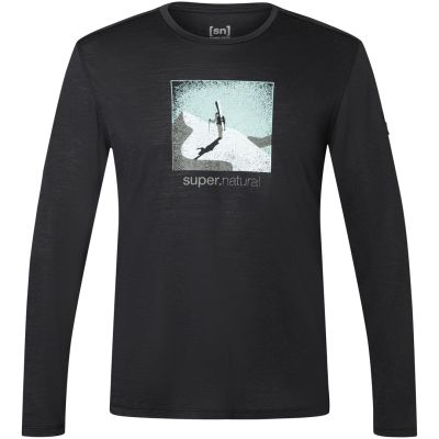 Men's SUPER.NATURAL M Almost Done LS long sleeve T-shirt black L