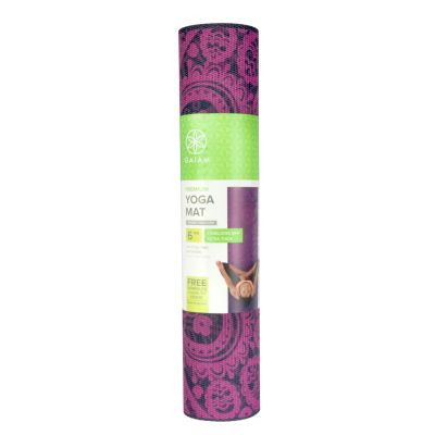 15. Gaiam Plum Sundial Yoga Mat 6 mm 62572