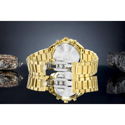 6. Men's Watch Giewont Chronograph Sapphire Gold Black GW7290-B4