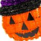 3. DECORATIVE PUMPKIN FIGURINE 35CM HALLOWEEN PURPLE STRIP