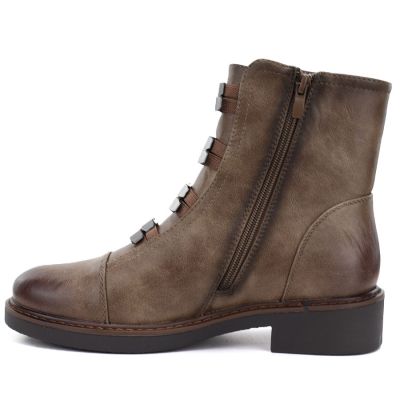 3. Women's winter ankle boots on a block brown M.Daszyński SA252-16 SA252-1