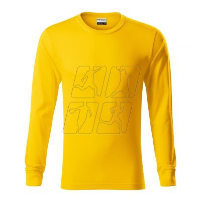 3. T-shirt Rimeck Resist LS M MLI-R0504 yellow