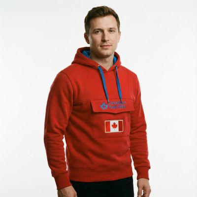 6. Canadian Peak GADREAK RED-BLUE RM MEN 054 sweatshirt (RBMWW6300H/CP-ROUGE)
