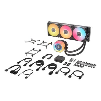 4. Corsair iCUE LINK TITAN 360 RX LCD Processor Air Cooler 12 cm Black 1 pc.