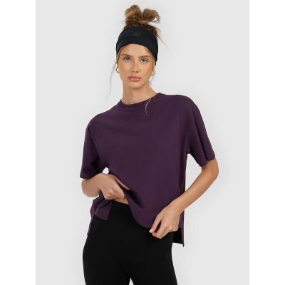 Women's loose plain T-shirt 4F 4FRAW25TTSHF3624-50S