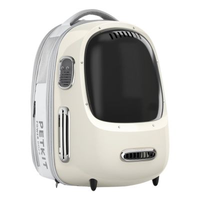 6. PETKIT Breezy 2.0 Pet Travel Backpack (Cream) Carrier