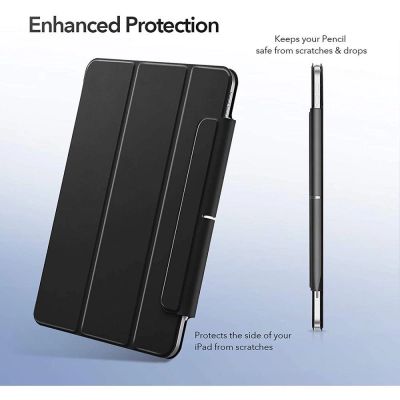 2. ESR Rebound Magnetic Case for iPad Air 4 2020 / 5 2022 - Black