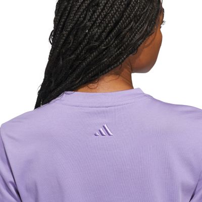 5. adidas Cursive Women's T-Shirt Light Purple KB2402