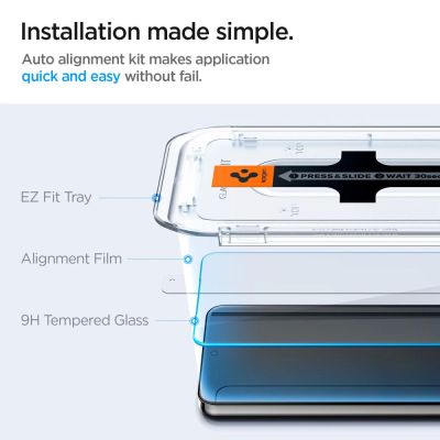 7. Spigen Glas.tR EZ Fit tempered glass for Samsung Galaxy S24 - 2 pcs.
