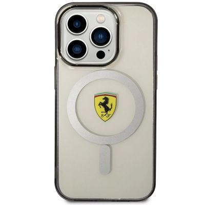 3. Ferrari FEHMP14LURKT iPhone 14 Pro 6.1" clear/transparent hardcase Outline Magsafe