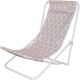 11. FOLDABLE BEACH CHAIR WITH HEADREST, BLUE AND ORANGE