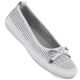 Women's leather ballerinas openwork white Artiker 58C0783