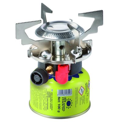 3. Gas camping stove with gas cartridges (thread or valve) ATOS piezo igniter 1.8kW
