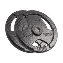 Cast iron Olympic weight set 2x15kg, 51mm hole, plate with handles, REBEL ACTIVE