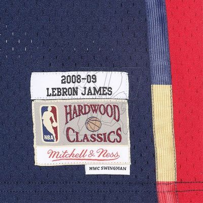 12. Mitchell &amp;Ness Cleveland Cavaliers NBA Swingman Jersey Lebron James M SMJYGS18156-CCANAVY08LJA