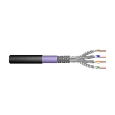 DIGITUS CAT 7 S-FTP PiMF installation cable, 500m, drum, AWG 23/1, 1200 MHz, PE, sx, bl