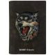 Nimmy Raptor Wolf Passport/Wallet Case - Brown