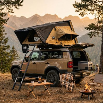 40. Offlander Fold 4 Sand Rooftop Tent OFF-FOLD4-SAND