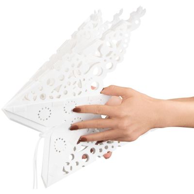 4. PAPER DECORATION SNOWFLAKE DIAMETER 64 CM WHITE DELUXE