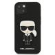 3. Karl Lagerfeld Saffiano Ikonik Karl's Patch Case for iPhone 13 mini - Black