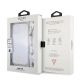 8. Guess GUHCP12MKPSWH iPhone 12/12 Pro 6.1" Transparent Hardcase White Pearl