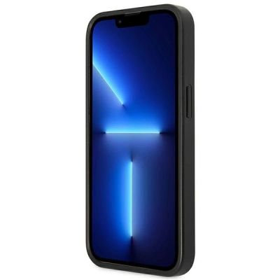 5. Guess GUHCP13LP4TPK iPhone 13 Pro / 13 6.1" black/black hardcase 4G Triangle Logo Cardslot