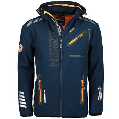 5. Men’s Softshell Jacket Geographical Norway ROYAUTE MEN ASS A BS2 056 (WT1804H/GN-NAVY / ORANGE)
