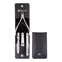 ZWILLING Classic Inox Travel Set 97438-004-0 – black leather case, 4-piece – black