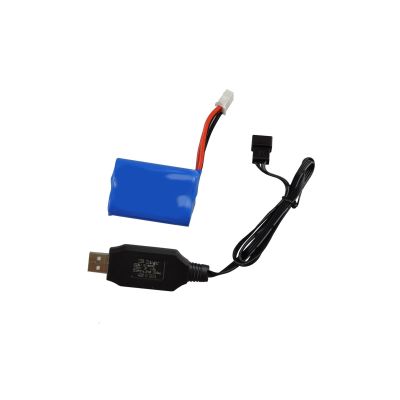 7. Amewi RC Boat Blue Barracuda Li-ion Battery 1100mAh/14+