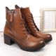 10. Potocki W WOL177B camel high heel and platform ankle boots