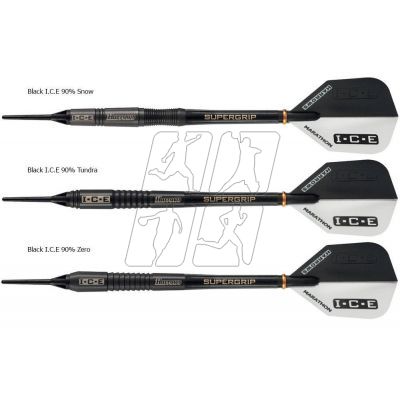 7. Harrows Black Ice 90% Tungsten Softip Darts HS-TNK-000013202