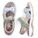 4. Comfortable women's sports sandals with Velcro colorful Rieker 68866-94