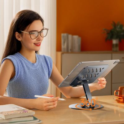 5. Wozinsky WRS-DSY84SS 360° Rotating Aluminum Tablet Stand - Gray