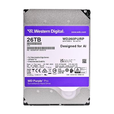 WD Purple Pro WD260PURP HDD (26 TB; 3.5"; 512 MB; 7200 RPM)