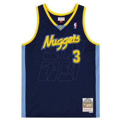 Mitchell &amp; Ness NBA Swingman Denver Nuggets Allen Iverson T-shirt SMJY4205-DNU06AIVASBL