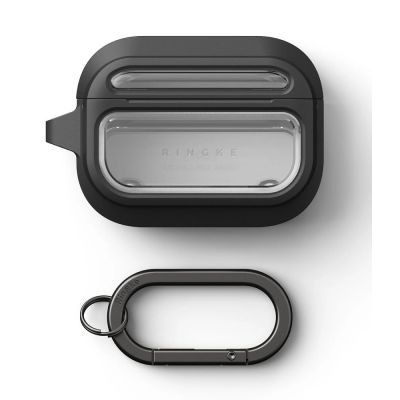 3. Ringke UX Magnetic Case for AirPods Pro 3 - Black and Clear