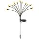 SOLAR LAMP DANCING IN THE WIND WHITE BALLS 12 LED 72CM WARM WHITE
