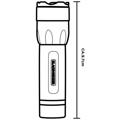 3. BLACK+DECKER Tactical Aluminium Flashlight, 1 W, 60 Lumens