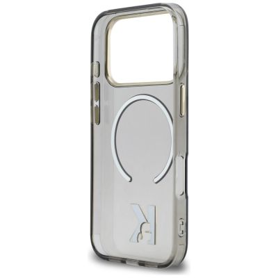 7. Karl Lagerfeld IML K Head Logo MagSafe Case for iPhone 17 Pro - Black