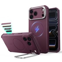ESR Cyber ​​Tough Kickstand MagSafe Case for iPhone 18 Pro / 17 Pro - Burgundy