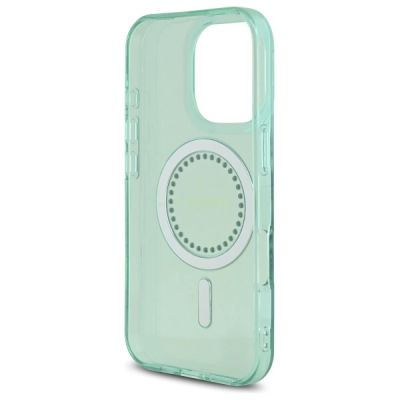 7. Guess IML Rhinestones MagSafe iPhone 16 Pro Case - Green