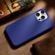 16. iCarer Litchi Premium Leather Case iPhone 14 Pro Max Magnetic Leather Case with MagSafe Dark Blue (WMI14220712-DB)
