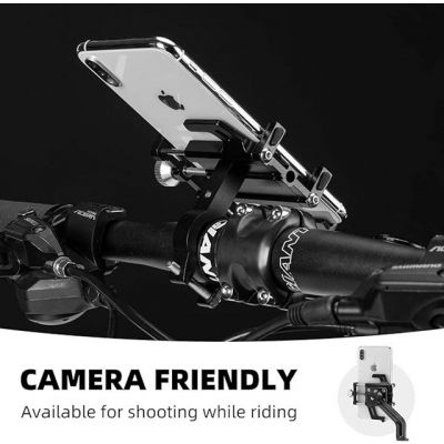 8. Rockbros 699-BK Aluminium Alloy Bicycle Phone Holder – Black