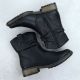 7. Rieker Z6883-00 Black Ruched Leather Women’s Ankle Boots