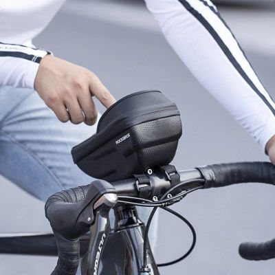 4. Rockbros Handlebar Phone Bag, Black
