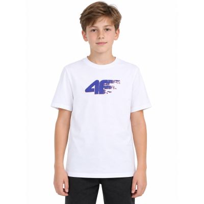3. Boy's printed T-shirt 4F 4FJWAW26TTSHM3515-10S