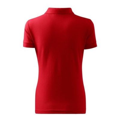 2. ADLER red women's pique polo shirt